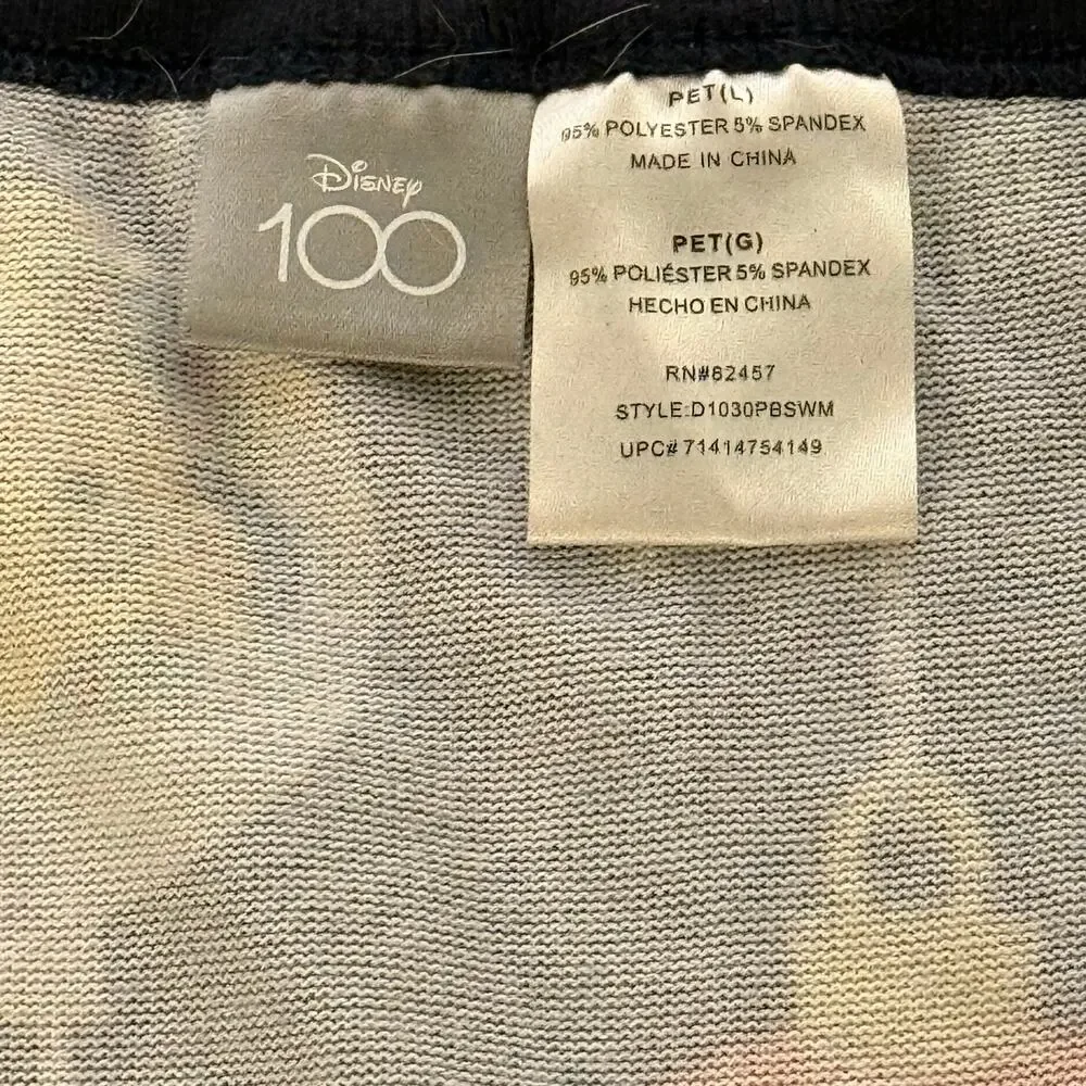 Disney 100 Anniversary Pet Pajamas Christmas Holiday Pet Shirt Large